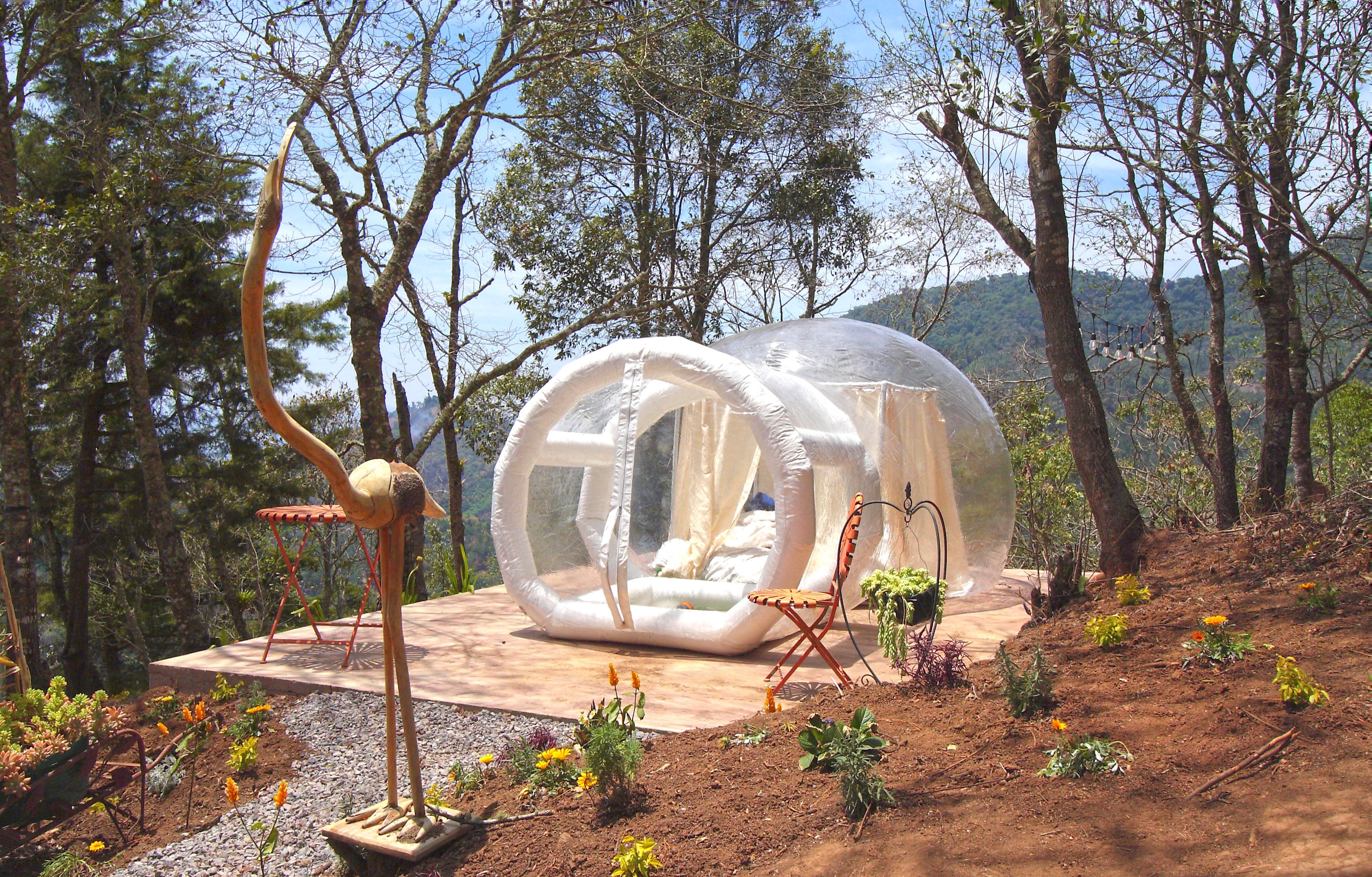 las Bubble tent de Altamira Antigua Guatemala